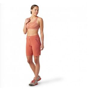 SmartWool Shorts Womens S Pockets Bermuda Hiking Outdoor Casual Stretch‎ Orange